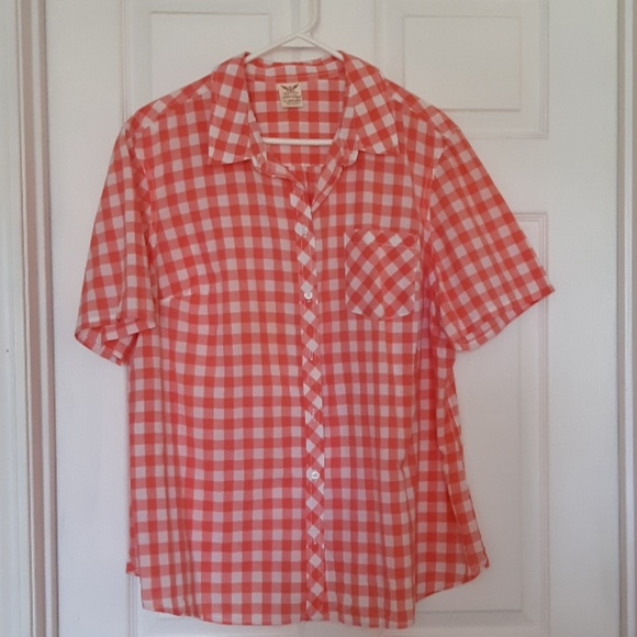 100% cotton short sleeve blouse - Picture 1 of 4